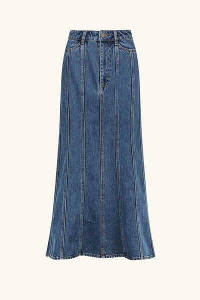 Tovere Godet Flared Midi Skirt - Indigo A FURTHER 15% OFF AUTOMATICALLY APPLIED AT CHECKOUT - et seQ fashion
