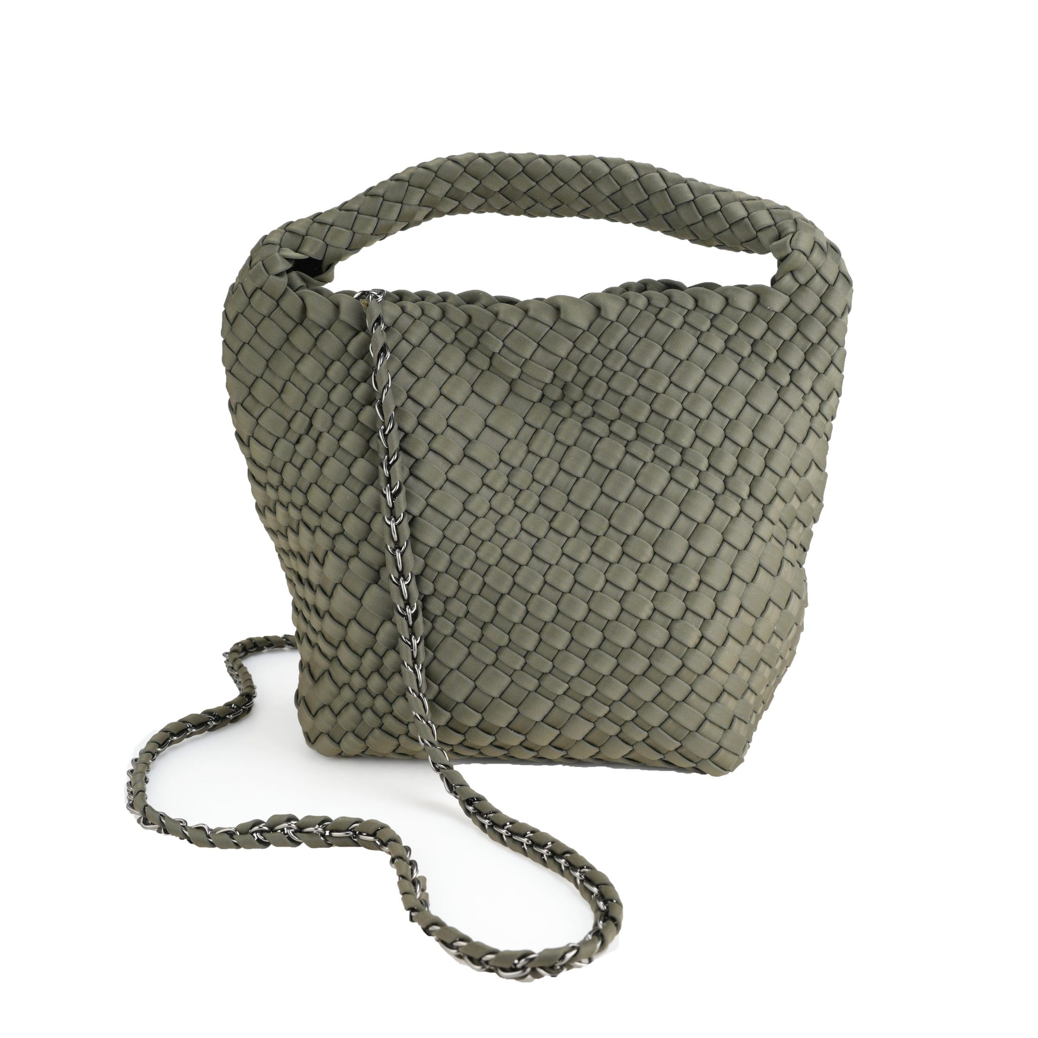 The Neoprene Bag - Khaki/Gunmetal
