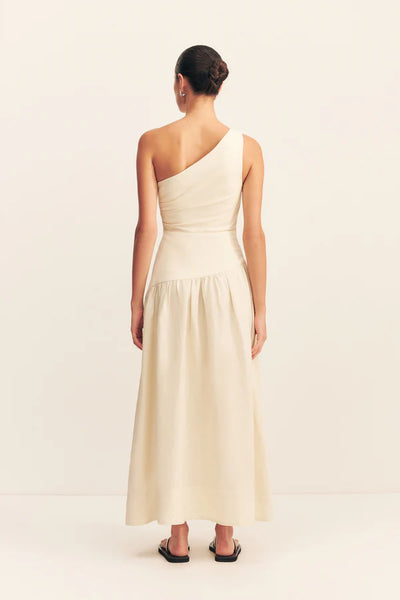 Gigi One Shoulder Maxi - Ecru