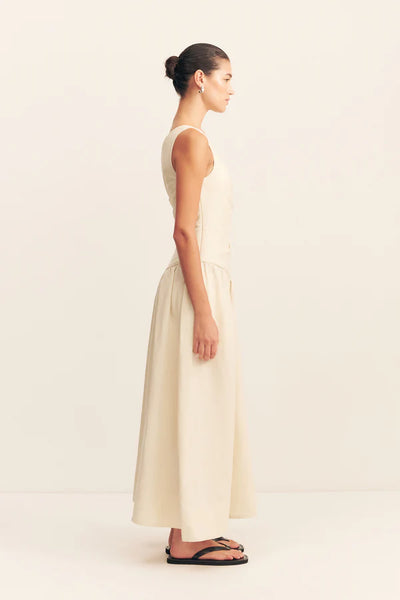 Gigi One Shoulder Maxi - Ecru