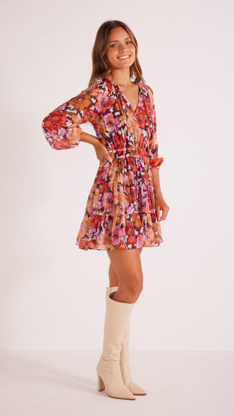 Zanita Mini Dress - Bright Floral