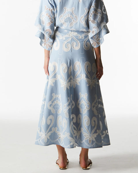 The Avenue Skirt - Chambray - 25% OFF AUTOMATICALLY APPLIED AT CHECKOUT