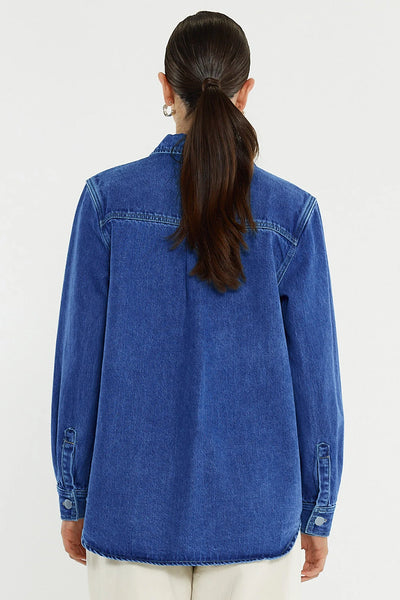 Aveline Denim Shirt - Classic Blue - et seQ fashion