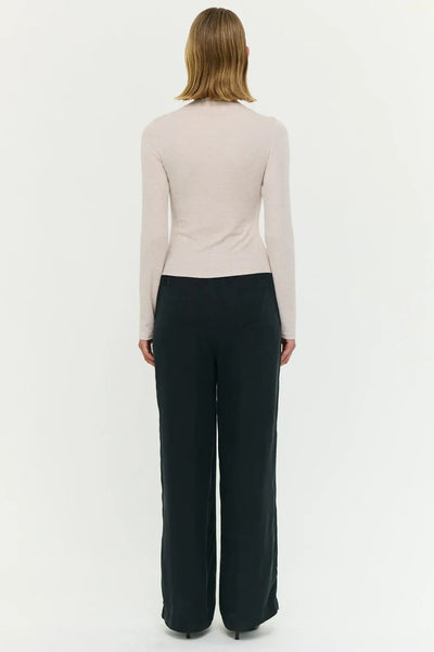 Alexi Assym Detail Top - Oat Marle - et seQ fashion