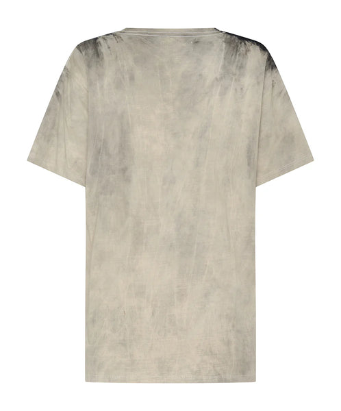 Beaming Heart Boyfriend Tee - White / Black