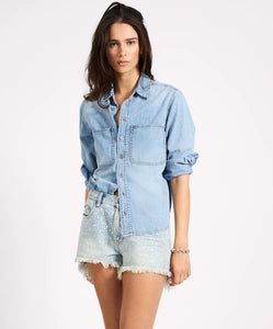 Nixie Classic Fit Denim Shirt - Fleetwood Blue