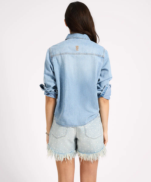 Nixie Classic Fit Denim Shirt - Fleetwood Blue