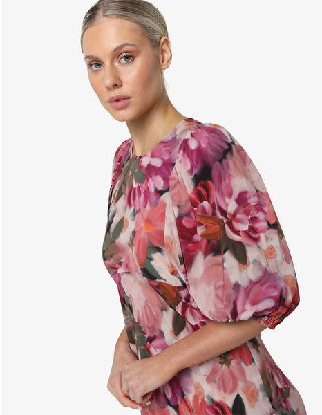 Natalia Dress - Floral Jewel