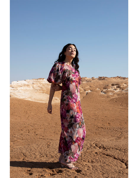 Natalia Dress - Floral Jewel