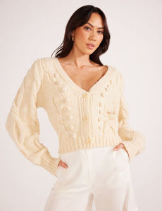 Myrtle Cable Knit Cardigan -  A FURTHER 15% OFF AUTOMATICALLY APPLIED AT CHECKOUT
