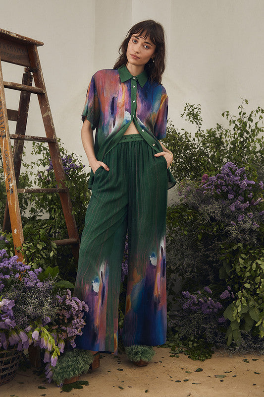 Tapestry Elastic Waist Pant - Bayberry Print - 25% OFF AUTOMATICALLY APPLIED AT CHECKOUT