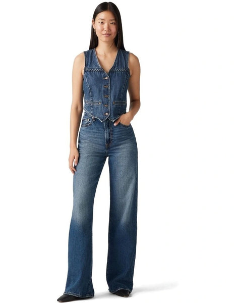 Ribcage Wide Leg Jeans - Polar Perimiter - et seQ fashion