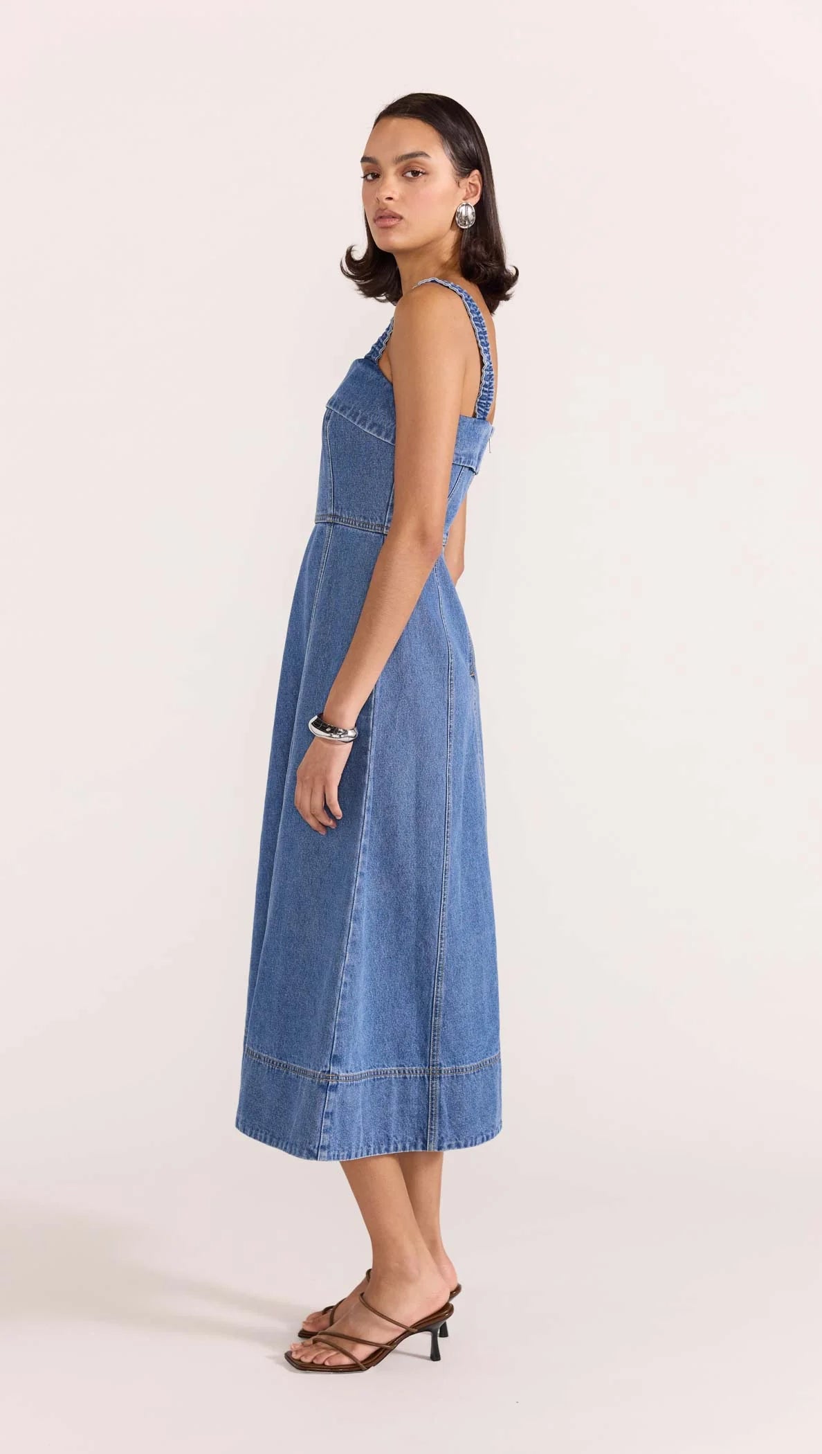 Tate Denim Midi Dress – et seQ fashion