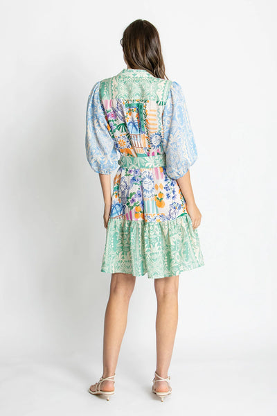 Riley Short Sleeve Mini Dress - Multi - et seQ fashion