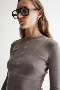 Scillia Knit Top - Taupe