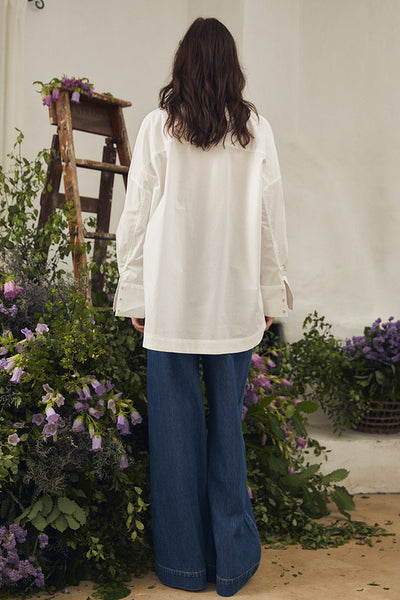 Elastic Waist Pant - Mid Blue A FURTHER 15% OFF AUTOMATICALLY APPLIED AT CHECKOUT