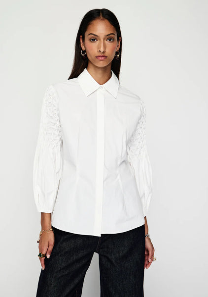 Alix Blouse - Optic White - et seQ fashion