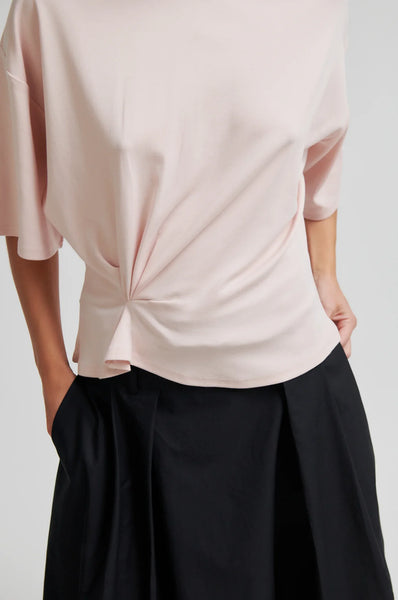 Missouri Front Gathered Tee - Crystal Pink