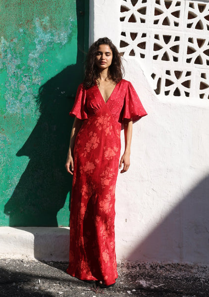 Rhea Maxi Dress - Wine - et seQ fashion