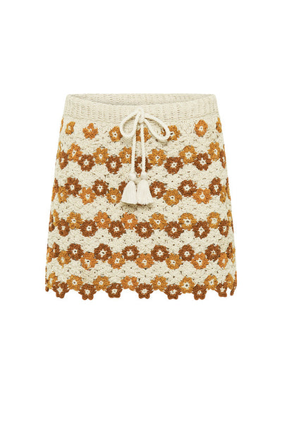 Crochet Mini Skirt - Spice A FURTHER 15% OFF AUTOMATICALLY APPLIED AT CHECKOUT