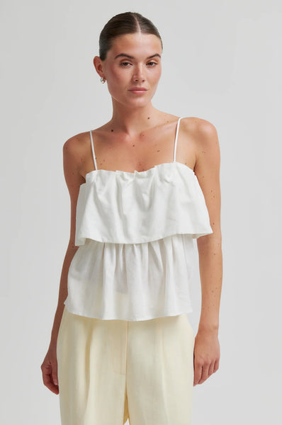 Aie Layered Top - White Alyssum