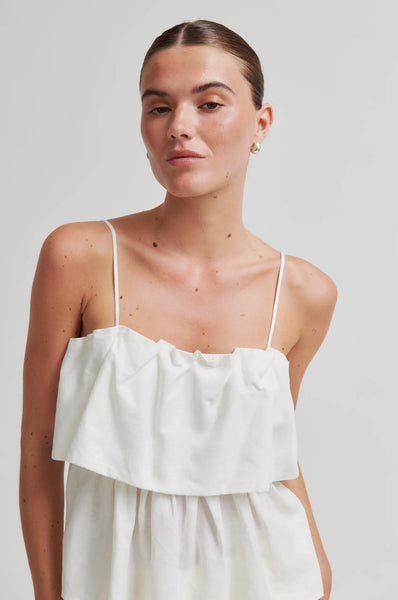 Aie Layered Top - White Alyssum