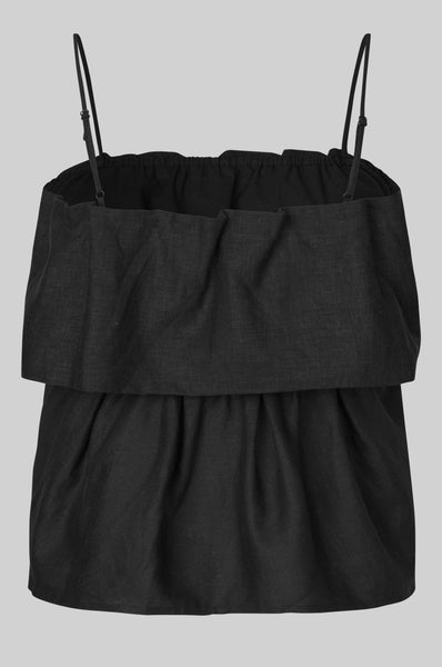 Aie Layered Top - Black Alyssum
