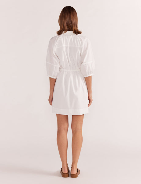 Maya Mini Shirtdress - White 30% OFF AUTOMATICALLY APPLIED AT CHECKOUT