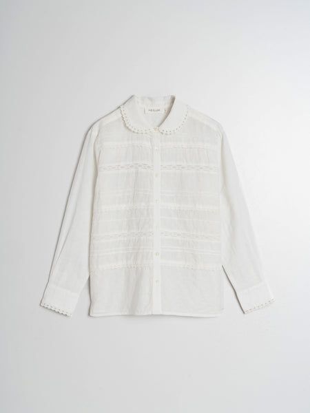 Lace Camisa - Blanco