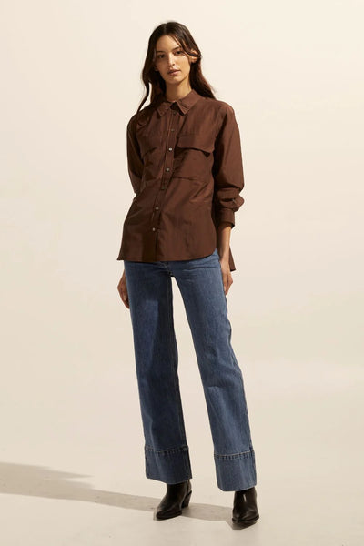 Abroad Top - Chocolate