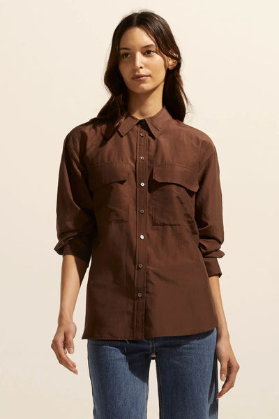 Abroad Top - Chocolate