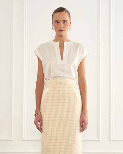 Selene Ellis Top - Cream - et seQ fashion