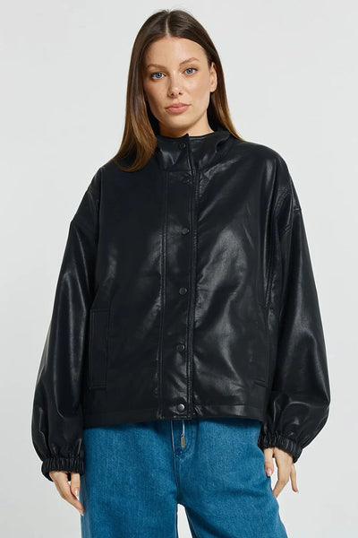 Polly PU Jacket - Black