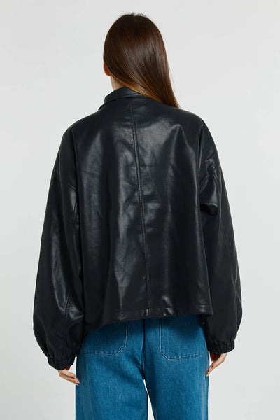 Polly PU Jacket - Black