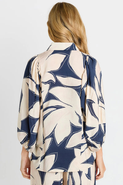 Nova Shirt - Navy Floral Print