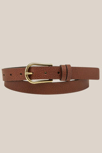 Classic Denim Belt - Tan
