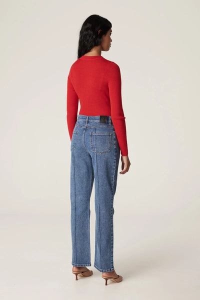 Elsa Merino Jumper - Tomato Red A FURTHER 15% OFF AUTOMATICALLY APPLIED AT CHECKOUT
