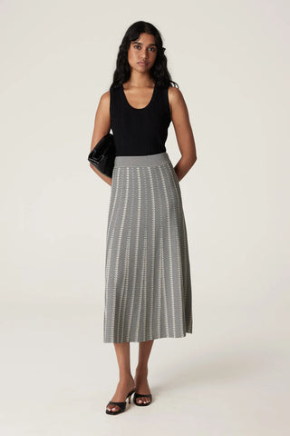 Farrah Knit Skirt - Diamond Metallic
