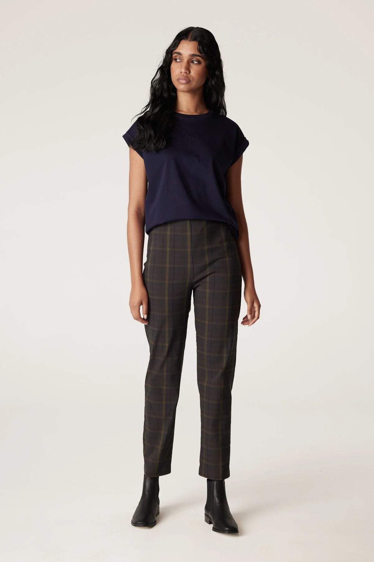 Bell Tartan Pant - Green Tartan A FURTHER 15% OFF AUTOMATICALLY APPLIED AT CHECKOUT - et seQ fashion