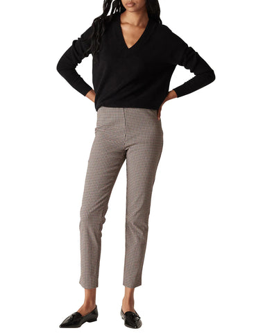 Liv Mini Check Pant - Brown Check A FURTHER 15% OFF AUTOMATICALLY APPLIED AT CHECKOUT