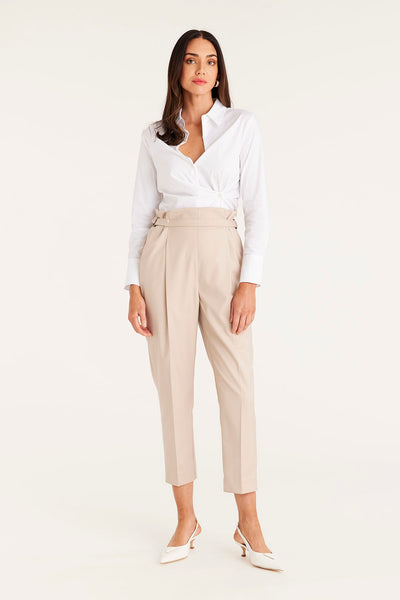 Stockholm Cropped Pant - Stone