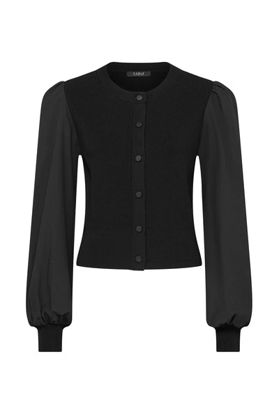 Crepe Spring Cardigan - Black - et seQ fashion