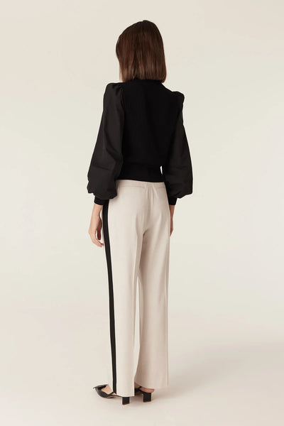 Crepe Spring Cardigan - Black - et seQ fashion