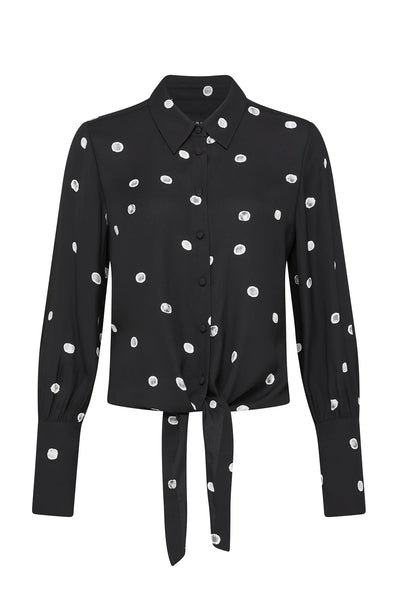 Hepburn Blouse - Black Spot - et seQ fashion