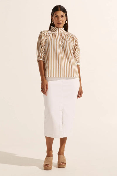 Adage Top - Flax Stripe - 25% OFF AUTOMATICALLY APPLIED AT CHECKOUT