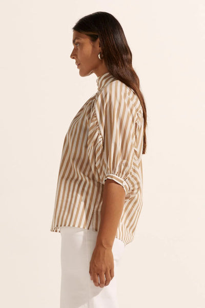 Adage Top - Flax Stripe - 25% OFF AUTOMATICALLY APPLIED AT CHECKOUT