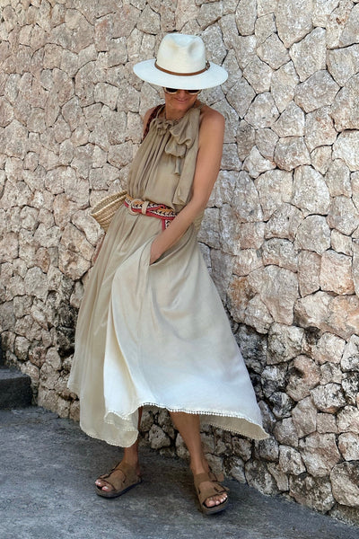 Lilla Maxi Dress - Salted Caramel A FURTHER 15% OFF AUTOMATICALLY APPLIED AT CHECKOUT - et seQ fashion