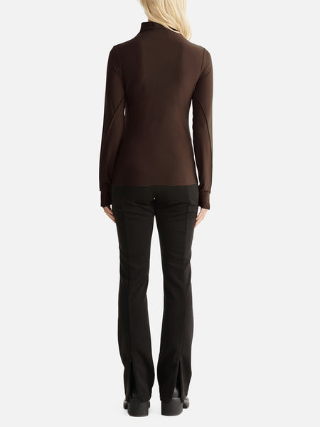 Freya Long Sleeve Top - Mahogany A FURTHER 15% OFF AUTOMATICALLY APPLIED AT CHECKOUT