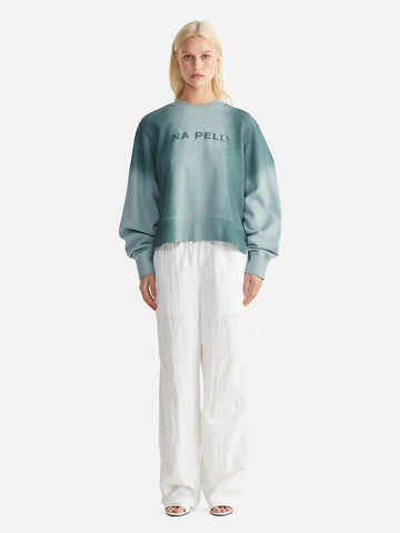 Remi Relaxed Sweater Ombre - Mist/Teal