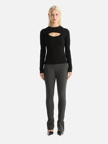 Remi Ribbed Top - Black